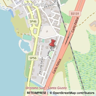Mappa Via Padre Pio, Snc, 09096 Santa Giusta, Oristano (Sardegna)