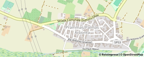 Mappa Palmas Arborea