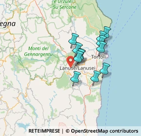 Mappa Loc. Monte Armidda, 08045 Lanusei NU, Italia (10.96083)