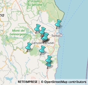 Mappa Circonvallazione Est, 08045 Lanusei NU, Italia (14.38)