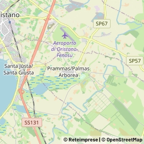 Mappa Palmas Arborea