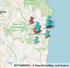 Mappa Str. panoramica di Selene, 08045 Lanusei NU, Italia (9.73933)