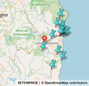Mappa Str. panoramica di Selene, 08045 Lanusei NU, Italia (14.49286)