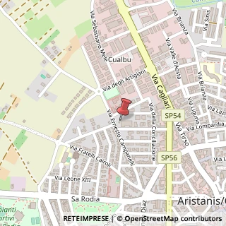 Mappa Via Ernesto Campanelli, 38, 09170 Oristano, Oristano (Sardegna)
