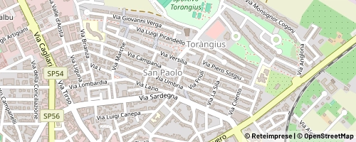 Mappa Oristano