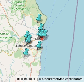 Mappa Spiaggia dell'orologio, 08048 Tortolì NU, Italia (8.80357)