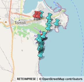Mappa Spiaggia dell'orologio, 08048 Tortolì NU, Italia (1.1835)