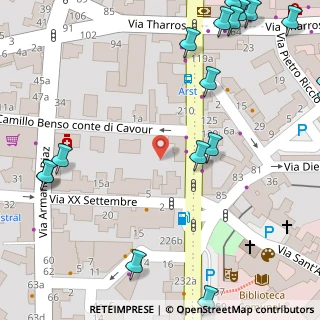 Mappa Via XX Settembre, 09088 Oristano OR, Italia (0.123)