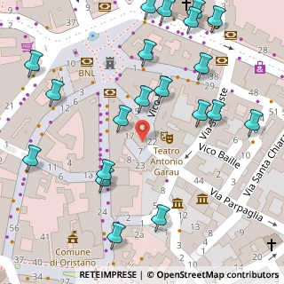 Mappa Vicolo Iosto, 09170 Oristano OR, Italia (0.091)
