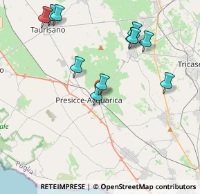 Mappa Via della Resistenza, 73054 Presicce LE, Italia (4.64091)