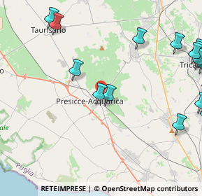 Mappa Via della Resistenza, 73054 Presicce LE, Italia (6.9525)