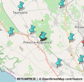 Mappa Via della Resistenza, 73054 Presicce LE, Italia (5.45769)