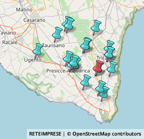 Mappa Via della Resistenza, 73054 Presicce LE, Italia (6.3735)