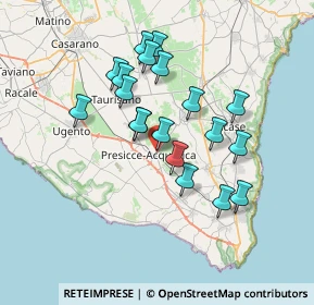 Mappa Via della Resistenza, 73054 Presicce LE, Italia (6.71526)