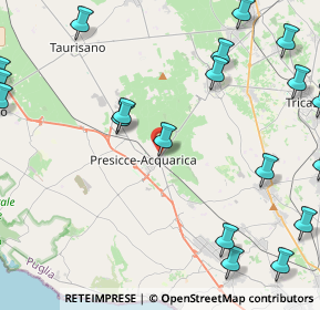 Mappa Via I Maggio, 73054 Presicce LE, Italia (6.8195)