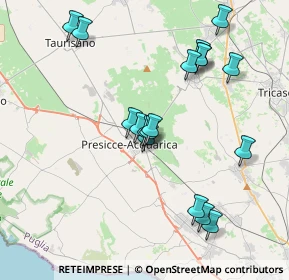 Mappa Via I Maggio, 73054 Presicce LE, Italia (4.14944)