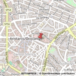 Mappa Via Giuseppe Mazzini, 54, 09170 Oristano, Oristano (Sardegna)