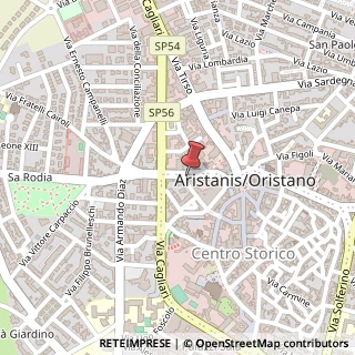 Mappa Via Tharros, 50, 09170 Oristano, Oristano (Sardegna)