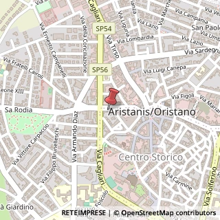 Mappa Via Tharros, 62, 09170 Oristano, Oristano (Sardegna)