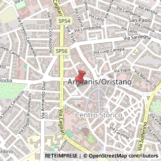 Mappa Via Pietro Riccio, 20, 09170 Oristano, Oristano (Sardegna)