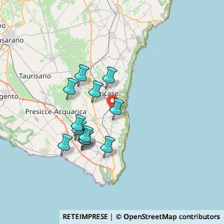 Mappa Via Santa Lucia, 73030 Tiggiano LE, Italia (6.88417)