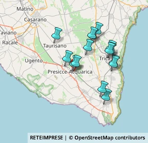 Mappa Via Mascagni, 73054 Presicce LE, Italia (6.67133)