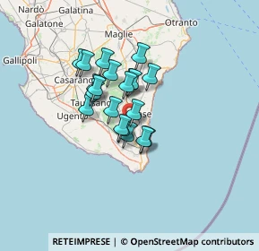 Mappa Ss 275 km 26, 73031 Alessano LE, Italia (9.763)