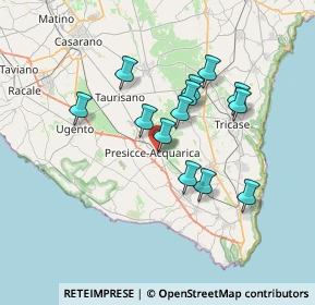 Mappa Via Verdi, 73054 Presicce LE, Italia (6.37615)