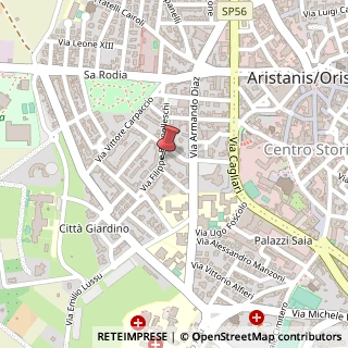 Mappa Via Filippo Brunelleschi, 25, 09170 Oristano, Oristano (Sardegna)