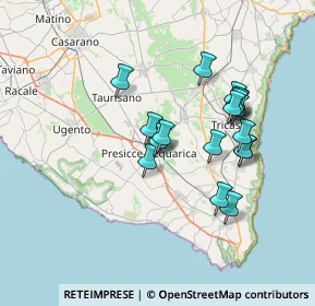 Mappa Via IV Novembre, 73054 Presicce LE, Italia (6.89778)