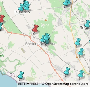 Mappa Via IV Novembre, 73054 Presicce LE, Italia (6.1165)