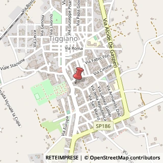 Mappa Piazza Castello, 11, 73030 Tiggiano, Lecce (Puglia)