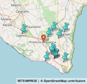 Mappa Via XXI Aprile, 73054 Acquarica del capo LE, Italia (7.00833)