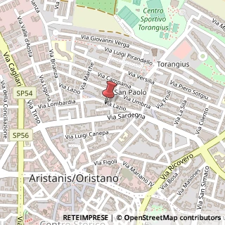 Mappa Via Lazio, 41, 09170 Oristano, Oristano (Sardegna)
