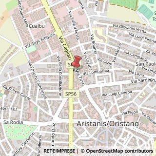 Mappa Via Cagliari, 82, 09170 Oristano, Oristano (Sardegna)