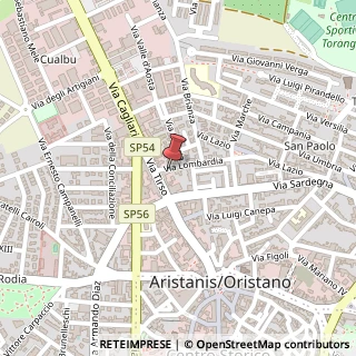 Mappa Via Lombardia, 14, 09170 Oristano, Oristano (Sardegna)