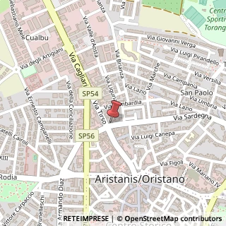 Mappa Via Sardegna, 5, 09170 Oristano, Oristano (Sardegna)