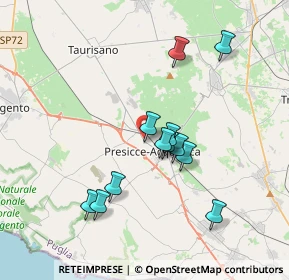 Mappa Via Parco delle Rimembranze, 73054 Presicce LE, Italia (3.57667)