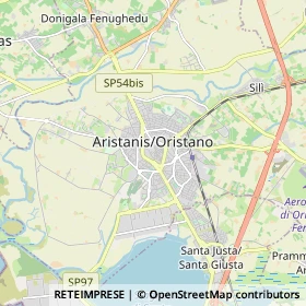 Mappa Oristano