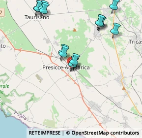 Mappa Piazza Sandro Pertini, 73054 Acquarica del capo LE, Italia (4.58643)