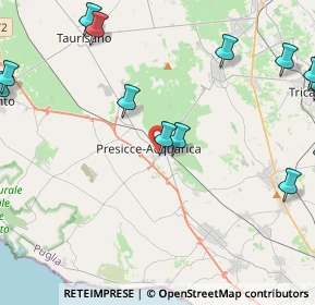 Mappa Via XXV Luglio, 73054 Presicce LE, Italia (7.3085)