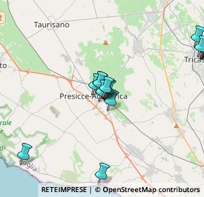 Mappa Piazza Sandro Pertini, 73054 Presicce LE, Italia (4.55688)