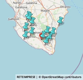 Mappa Piazza Sandro Pertini, 73054 Presicce LE, Italia (11.31167)