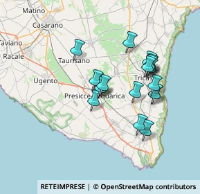 Mappa Via Vittorio Veneto, 73054 Presicce LE, Italia (6.90167)