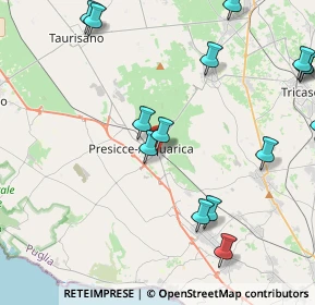 Mappa Via Vittorio Veneto, 73054 Presicce LE, Italia (6.00813)