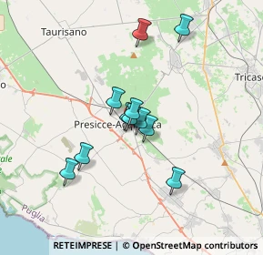 Mappa Via Vittorio Veneto, 73054 Presicce LE, Italia (2.83909)