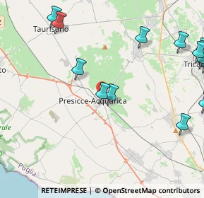 Mappa Via Arturo Toscanini, 73054 Presicce LE, Italia (7.059)