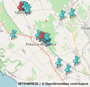 Mappa Via Arturo Toscanini, 73054 Presicce LE, Italia (4.76222)