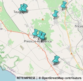 Mappa Via Arturo Toscanini, 73054 Presicce LE, Italia (4.25818)