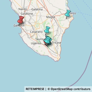 Mappa Via Epifanio Coletta, 73040 Acquarica del Capo LE, Italia (32.284)